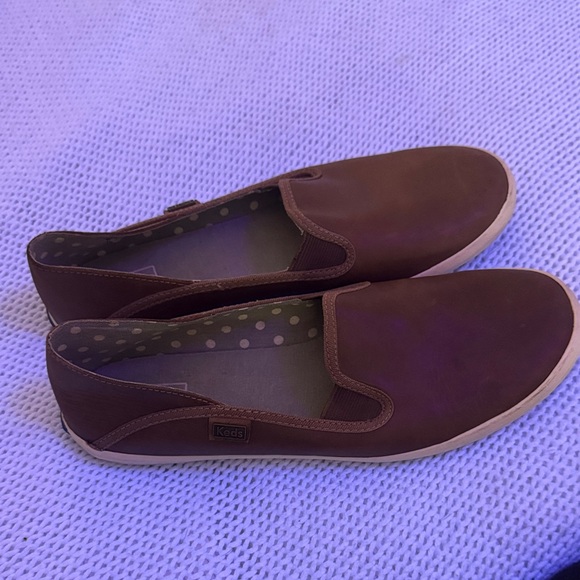 Keds Chocolate Brown Slip-On Sneakers - Picture 1 of 5